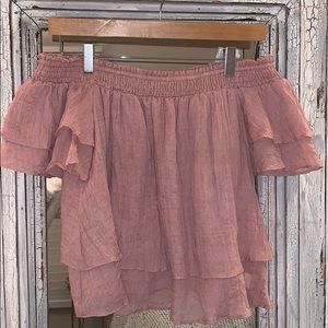 Mustard Seed off the shoulder Blouse